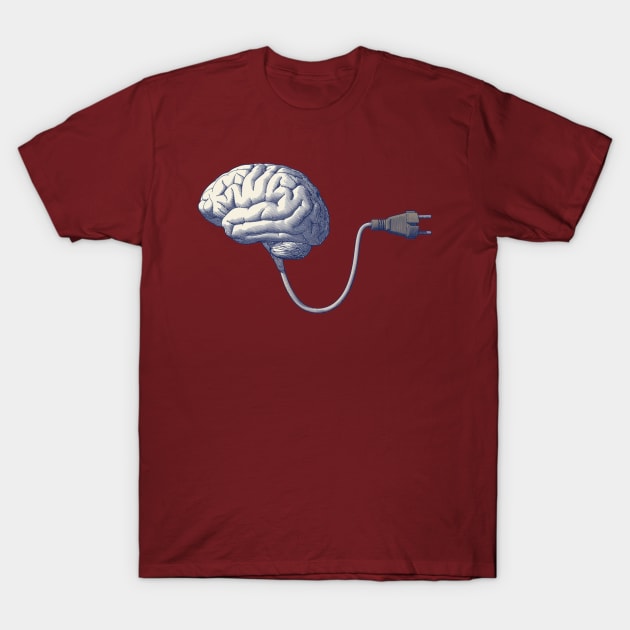 Turn Up The Brain T-Shirt by LucyIsNotFear Art.
